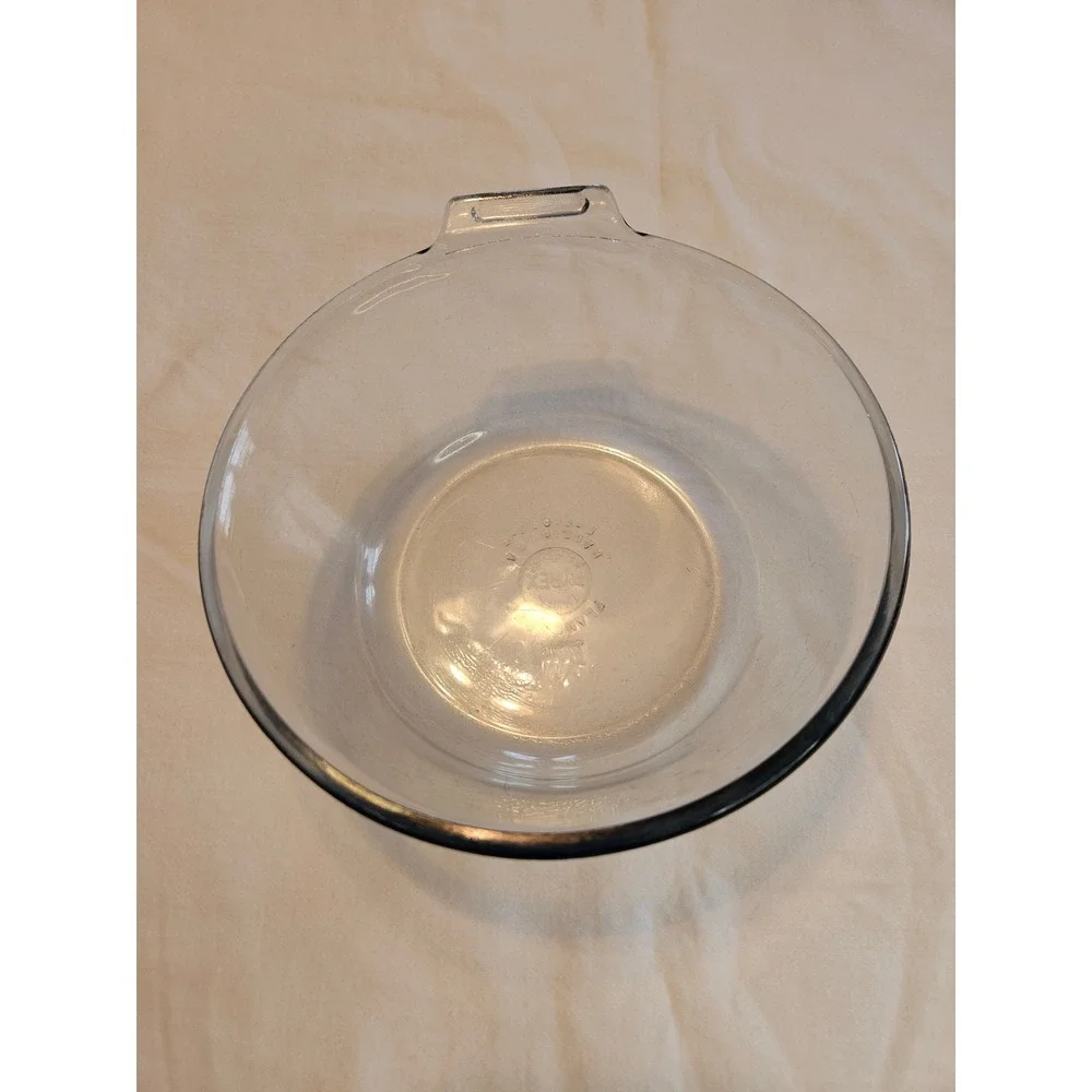 Vintage PYREX Flameware Bowl Number 832-B Blue Tint 7